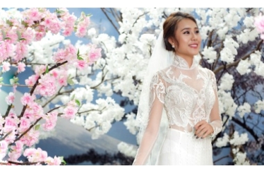 Thiết kế áo dài cưới mới nhất 2017 của LAHAVA